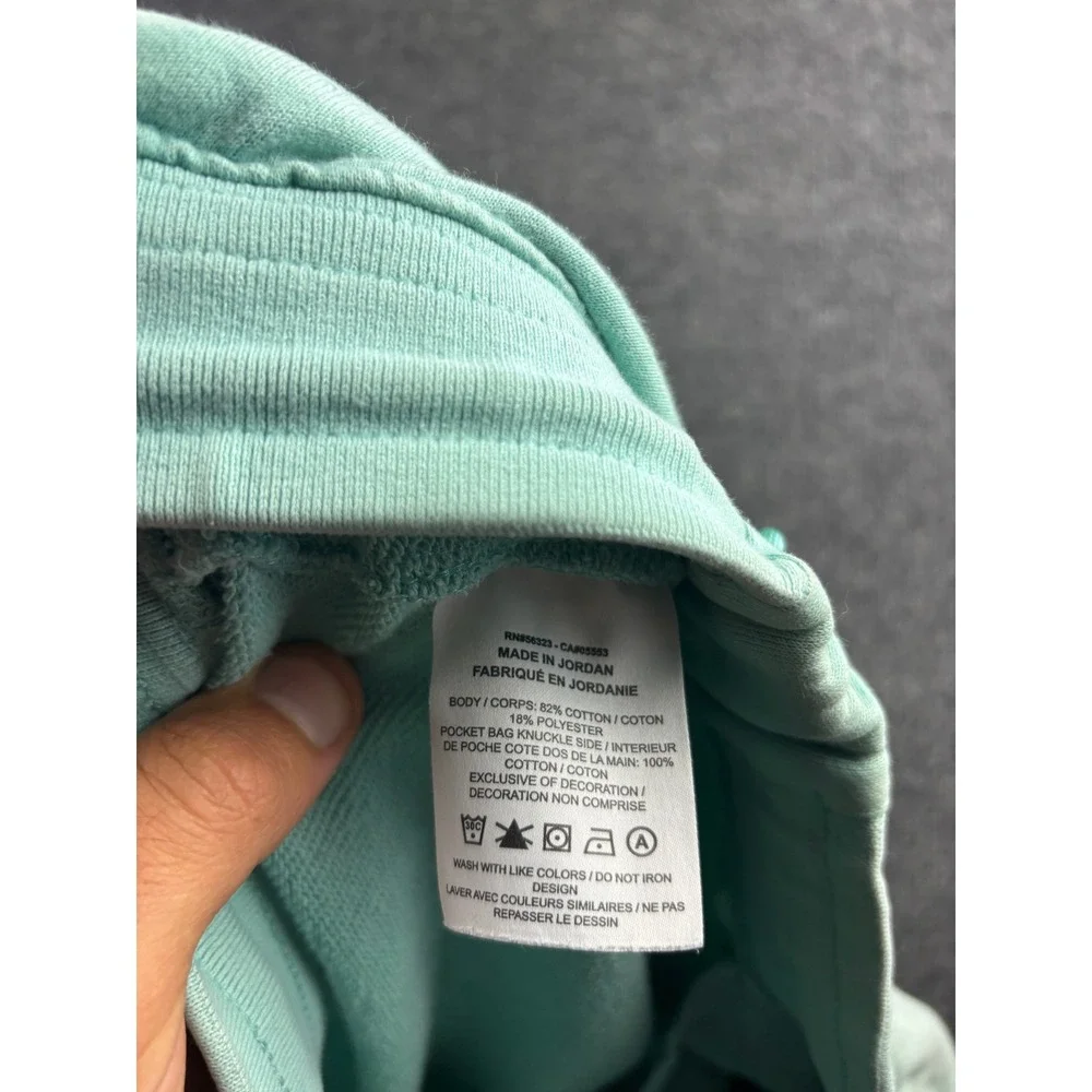 Jordan Fleece Shorts Mens Large Mint Green Jumpman Colorblock Athletic 7in